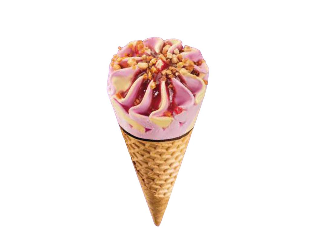 Vanilla/Strawberry Cone